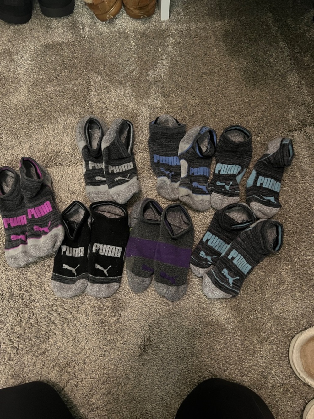 Puma Low-Cut Athletic No-Show Socks - Pack of Mixed Colors